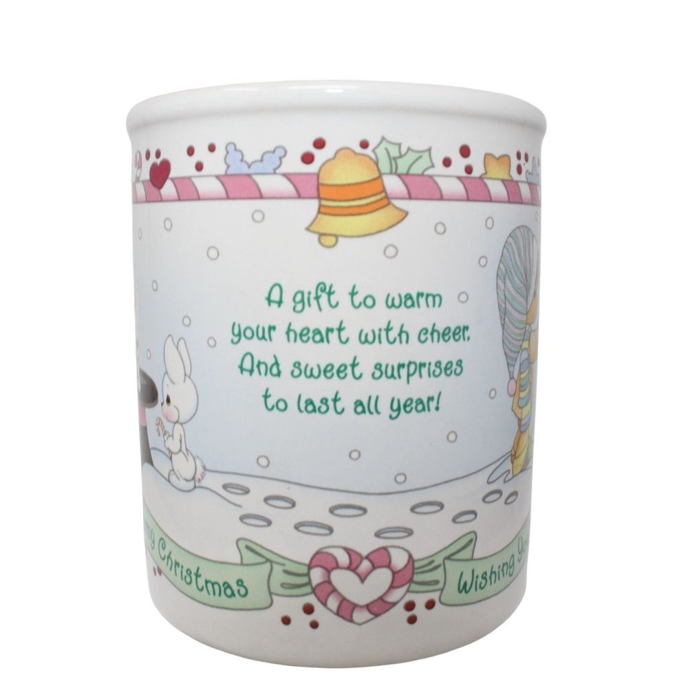 Vintage Precious Moments 1996 Wishing You A Yummy Christmas Ceramic Coffee Mug E - Picture 3 of 5